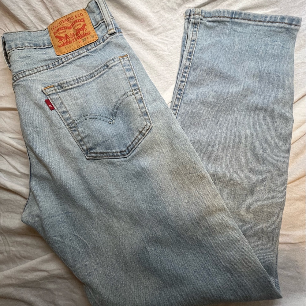 Levi 511 Jeans W32 L29 light colored denim